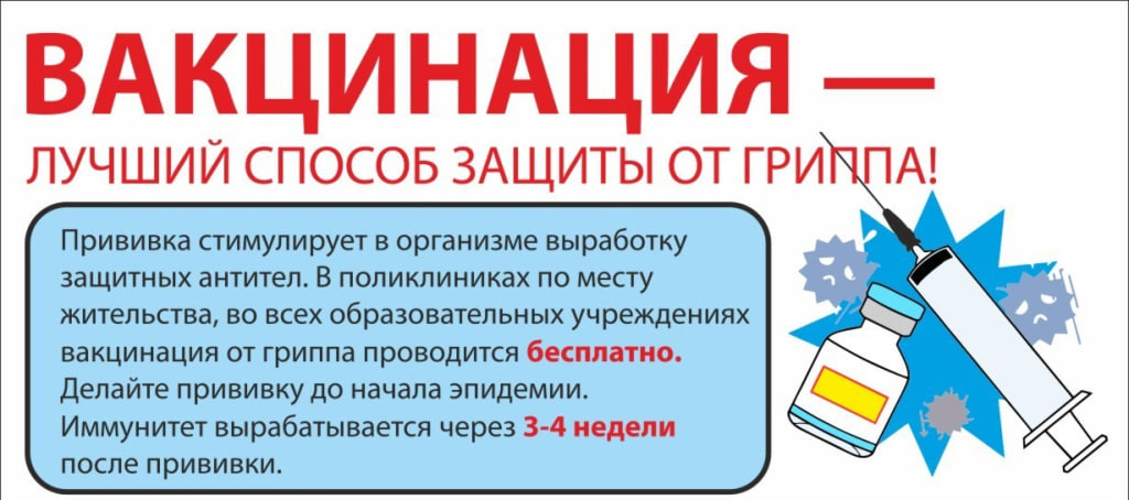 Пройти вакцинацию от гриппа и проверить свое здоровье можно в эту субботу в парке 30-летия Победы Орехово-Зуева