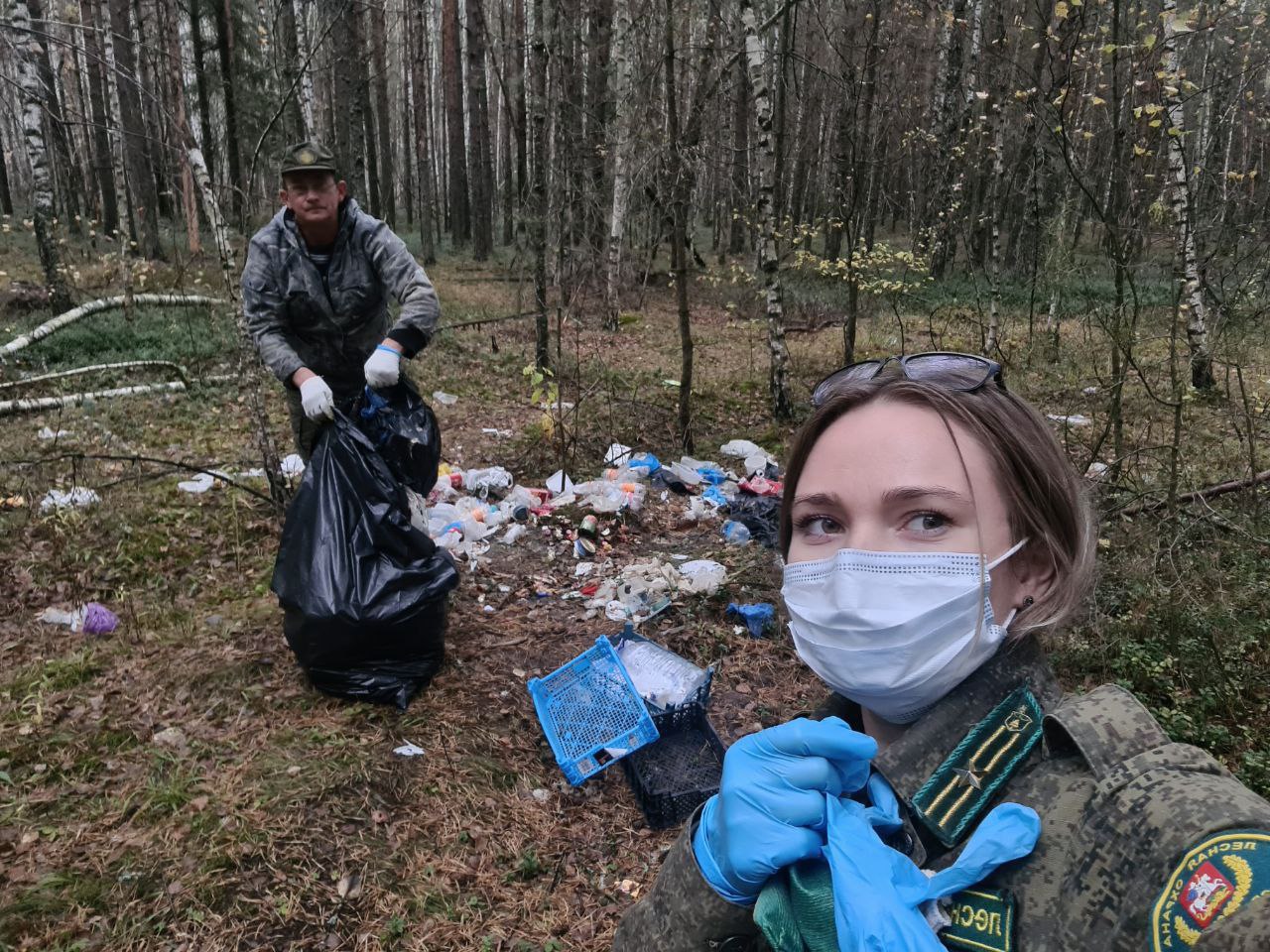 В Орехово-Зуевском лесничестве ликвидированы навалы мусора